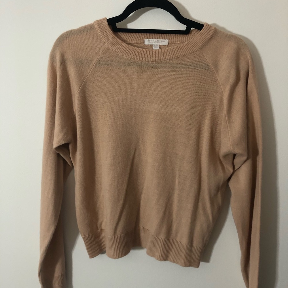 american eagle baby pink sweater